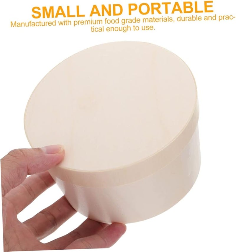 2pcs Round Cake Boxes Sturdy Wood Cheesecake Packaging Cases 6 Inch Easy Clean - Image 2